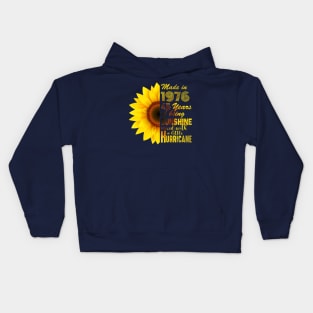 Vintage 1976 Sunflower 45th Birthday Awesome Gift Kids Hoodie